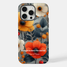 Custom iPhone 15 Promax Case with Vibrant Flower