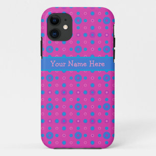 Custom iPhone 5/5s Case-Mate Case Magenta, Blue
