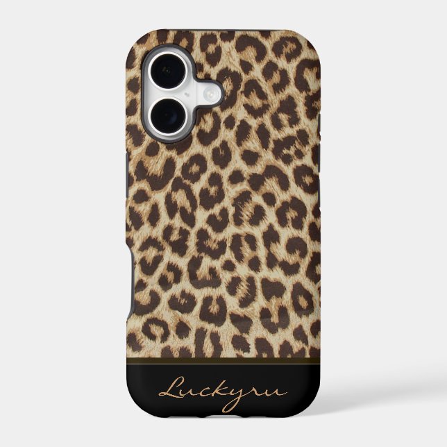 Custom iPhone 5 Leopard Print Tough Xtreme Case (Back)