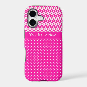 Custom iPhone 5s Xtreme Case: Candy Pink and White