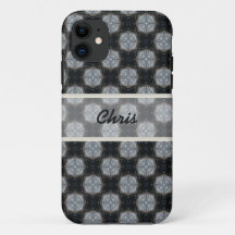Custom Iphone Black Grey case