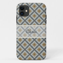 Custom Iphone Brown Grey case