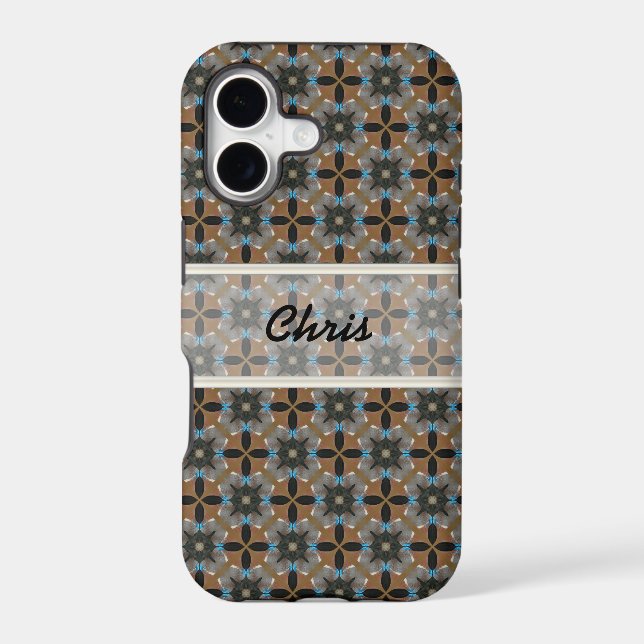 Custom Iphone Brown Red phone case (Back)