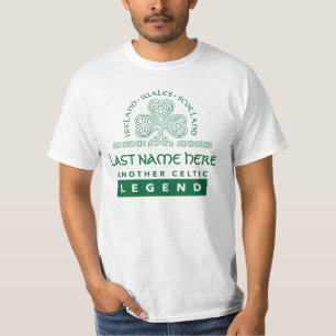 Custom Ireland/Scotland/Wales Celtic Legend Tee