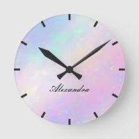 Custom Iridescent Script Monogram Name