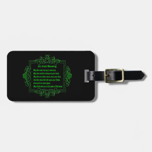 Custom Irish Blessing Luggage Tag