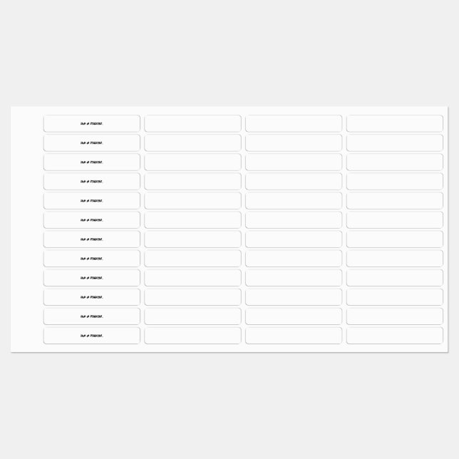 CUSTOM IRON ON LABELS (Sheet)