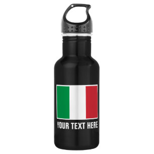 Custom Italian flag water bottles for Italy