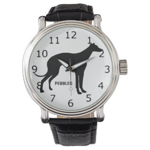 CUSTOM Italian Greyhound Dog Silhouette Watch
