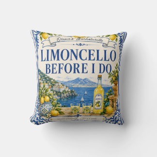 custom italian lemon  bachelorette Bridal party Cushion