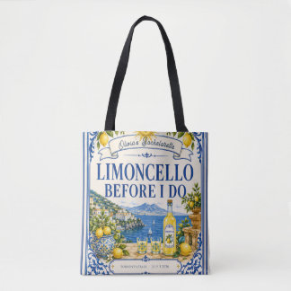 custom italian lemon  bachelorette Bridal party Tote Bag