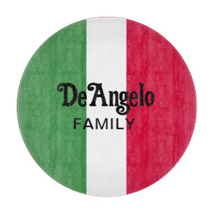 Custom Italian Surname Name Reunion Cutting Board