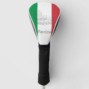 Custom Italy Flag Italian Flag Colosseum rome Golf Head Cover