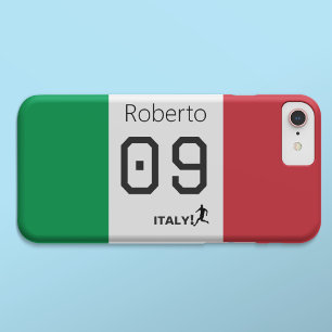 Custom Italy Soccer National Flag Colours Athlete  iPhone 15 Pro Case