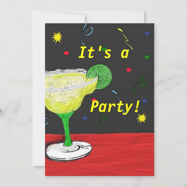 Custom It's A Party Invitation (Front)