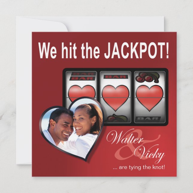 Custom Jackpot Las Vegas Save the Date (Front)