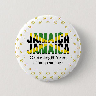Custom JAMAICA 60th Anniversary Independence 6 Cm Round Badge