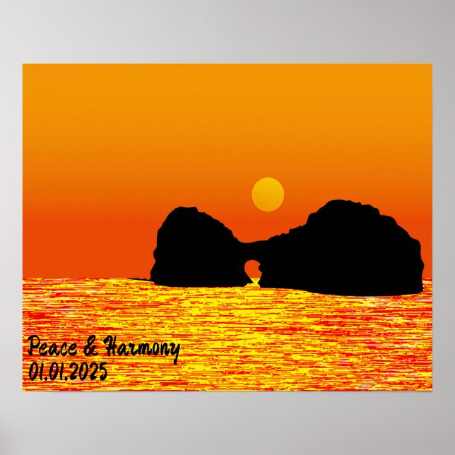 Custom Japan Landscape Travel Aesthetic Poster (Front)