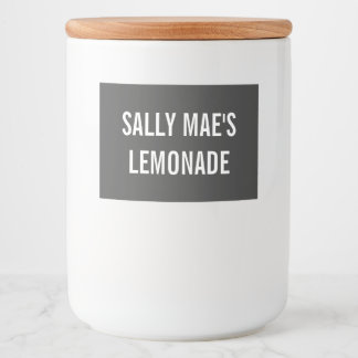 custom jar glasses food label
