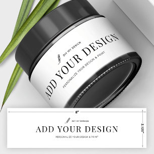 Custom Jar Label Printing Waterproof Wrap Sticker