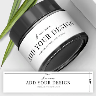 Custom Jar Wraparound Label Printing Waterproof