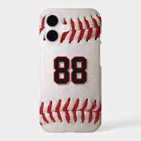 Custom Jersey Number Baseball Player Design