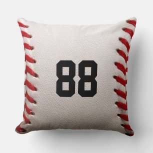 Custom Jersey Number Baseball Player Design Cushion