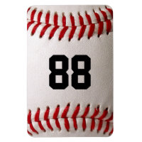 Custom Jersey Number Baseball Player Design