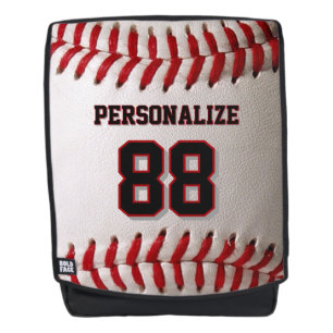 Custom Jersey Number & Name Baseball Player Design Backpack