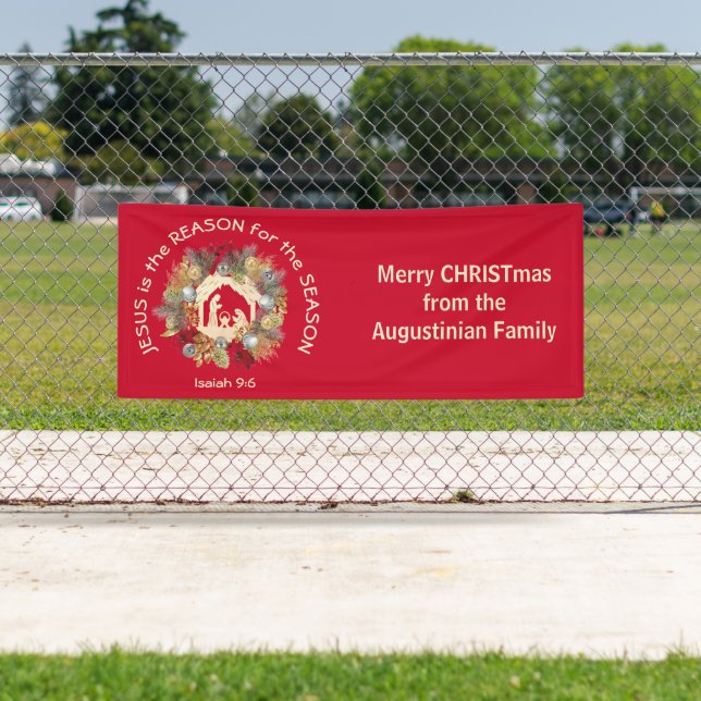 Custom JESUS IS THE REASON Christmas Banner (Insitu)