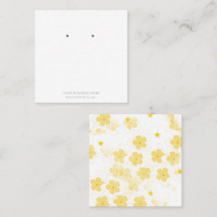 Custom Jewellery Frangipani Earring Display Cards