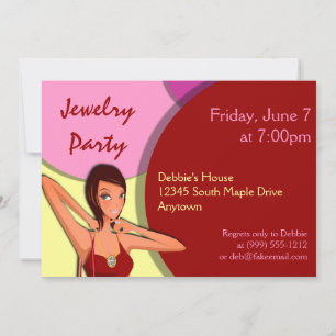 Custom Jewellery Party Invitations