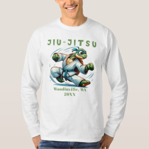 Custom Jiu-Jitsu Martial Arts Location Date Name T-Shirt