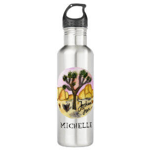CUSTOM Joshua Tree National Park Watercolor Art 710 Ml Water Bottle