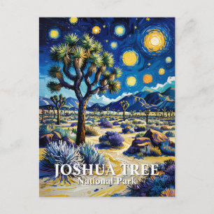 Custom Joshua Tree Van Gogh Starry Night Modern Postcard