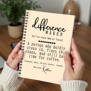 Custom Journal for Boss, Teacher or Coworker Gift