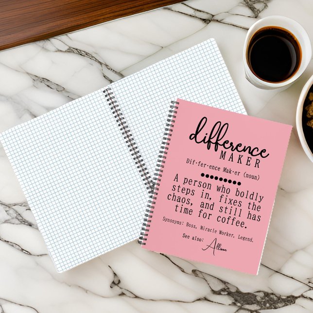 Custom Journal for Mentor & Boss Appreciation Gift (gift for couch, teacher, boss, mom, dad, Gift for her, gift for coworker, team leader, gift for you)