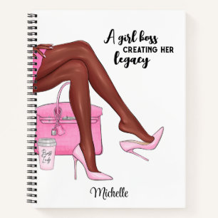 Custom Journal, Personalised Black Girl Notebook
