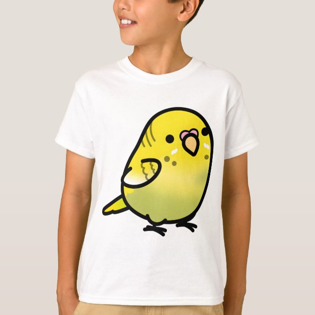 Custom Juliet the Chubby Budgie T-Shirt (Front)