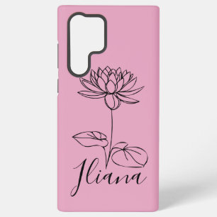 Custom July Water Lily Birth Flower Gift for Birth Samsung Galaxy Case