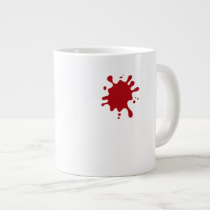 Custom Jumbo Mug – Red Splash Design