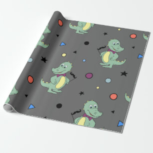 Custom Jungle Theme Birthday Wrapping Paper