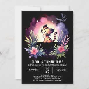 Custom Jungle Tiger Birthday Invitation