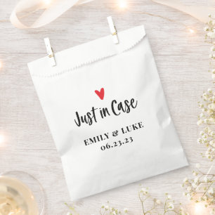 Custom Just in Case Wedding Recovery Kit Favour Bags
