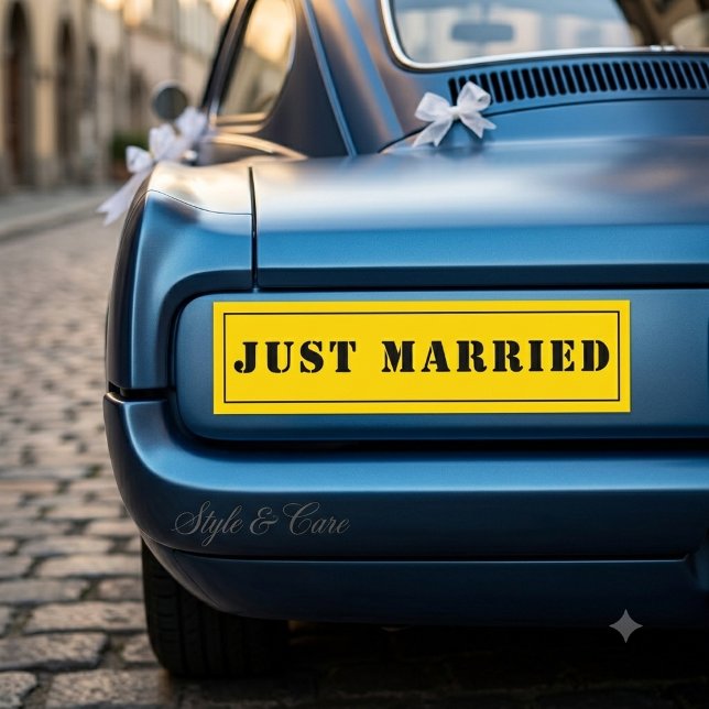 Custom Just Married Car Decal Celebration Sticker (Custom Just Married Car Decal Celebration Sticker)