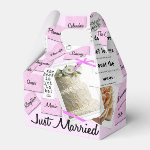 Custom Just Married Wedding Favour Boxes