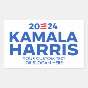 Custom Kamala Harris 2024 Rectangular Sticker