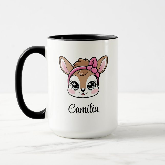 Custom Kawaii Deer Mug (Left)