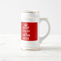 Custom Keep Calm Beer Mug | Customisable template
