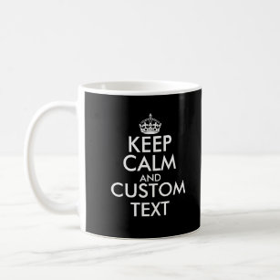 Custom keep calm front and back double sided coffee mug